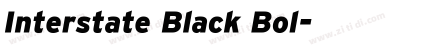 Interstate Black Bol字体转换